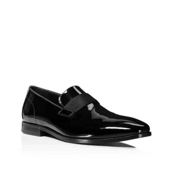 Hugo BossHigline Tuxedo Patent Leather Loafers Size 9 - Picture 1 of 7